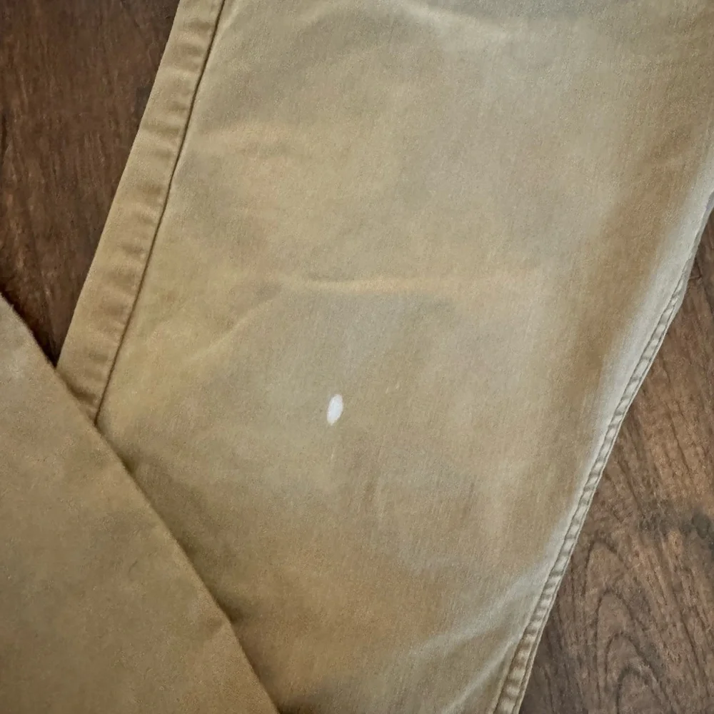 Levi's 505 Khaki Denim Jeans Distressed - Picture 7 of 10
